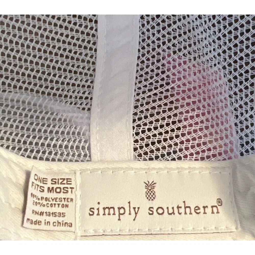 New SIMPLY SOUTHERN Sequin Letter MOM LIFE Trucker Cap Hat Mesh Back Minty Green - Picture 7 of 7